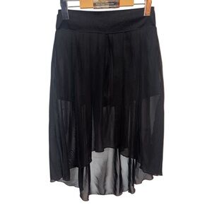 Black Mesh Asymetrical Skort 🖤🖤🖤